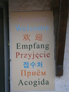 Welcome sign