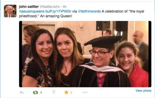 Thanks to John Sattler for showing his love and support for #jesusinqueens. 