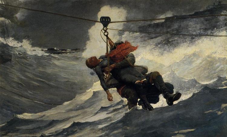 "The Life Line"  by Winslow Homer